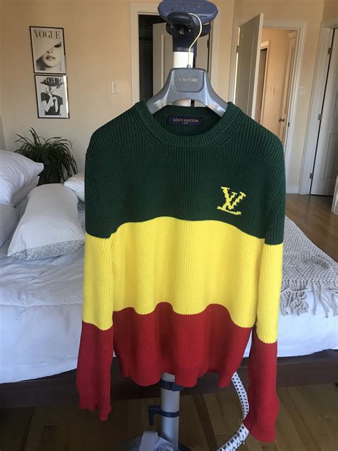 louis vuitton jamaica sweater|Louis Vuitton wool sweater.